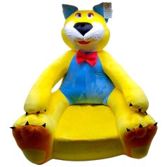 Мʼяке дитяче крісло "Котик" 70 х 60 х 60 см (ЖОВТИЙ)
