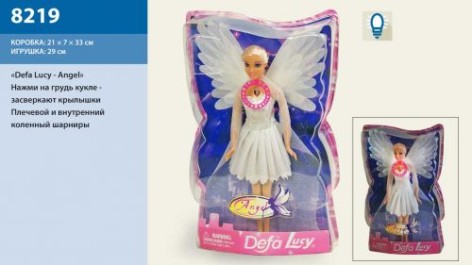 Лялька "Defa Lucy: Ангел" зі крилами, що світяться.
