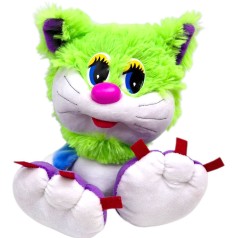 Мʼяка іграшка "Коротишка кіт", 14х20х24 (ЗЕЛЕНИЙ)