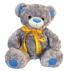 Ведмедик Бублик 1/7 (сірий) (70см)