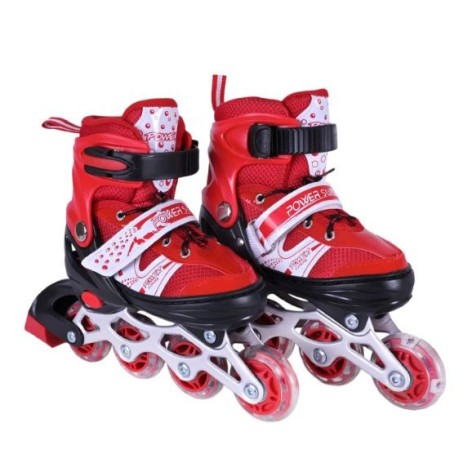 Роликові ковзани розмір S (30-33) колеса PVC (ЧЕРВОНІ)