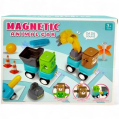 Магнитный конструктор, движущиеся элементы, трещотка, в коробке (ВИД 2)