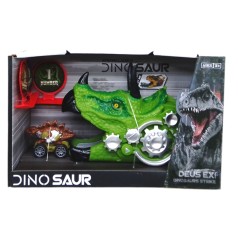 Игровой набор "Dinosaur: запугалка с машинкой", зеленый