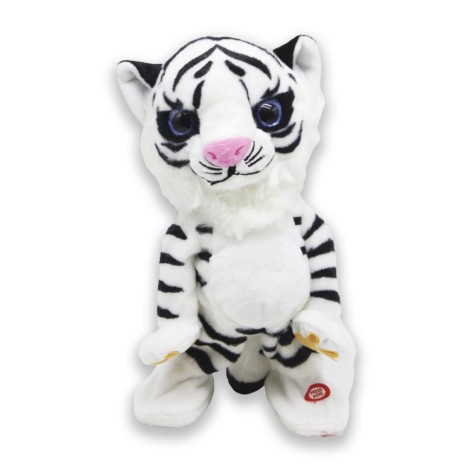 М'яка інтерактивна іграшка "Тигр", білий