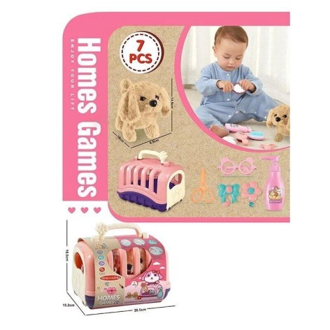 Собачка набір грумера, стрибає, пищить, аксесуари, у боксі