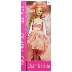 Кукла "Charm Girl" в персиковом наряде