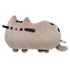 М'яка іграшка "Подушка кіт Пушин", 35 см, серый