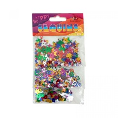 Блесточки, разные формы/цвета 5г*3 пакетики