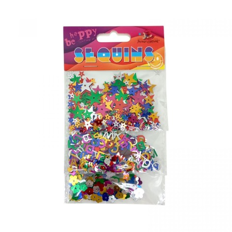 Блесточки, разные формы/цвета 5г*3 пакетики
