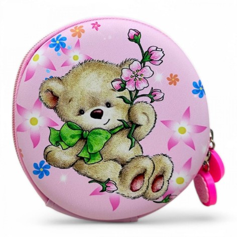 Сумочка “Герой” 13 см (ведмедик рожевий)