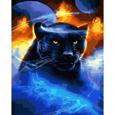 Картина по номерам "Магическая пантера" 40х50 см