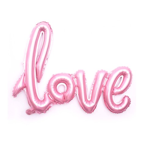 Напис "LOVE", рожевий