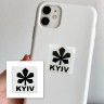 3D стікер KYIV white