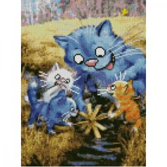 Алмазная мозаика "Веселая рыбалка"