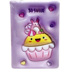 Блокнот 3D Пирожное (сиреневый)