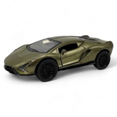 Машинка металева Lamborghini Автопром, інерція, двері, хакі