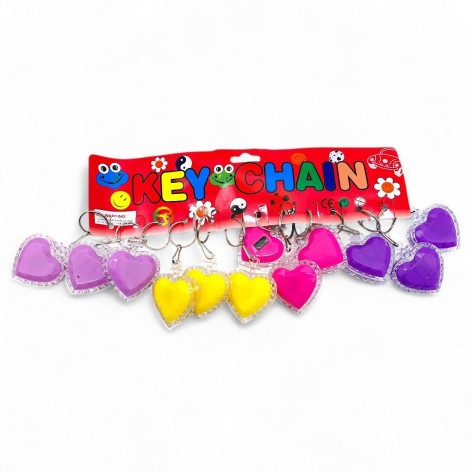 Брелок "Сердечко" светится (12 шт)