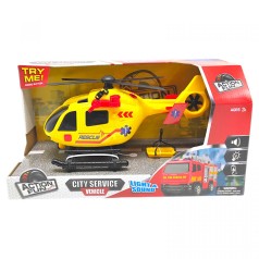 Рятувальний вертоліт зі світловими та звуковими ефектами з батар. (38,5х15х21 см)/Kool Speed