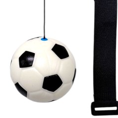 Мячик-попрыгунчик на резинке "Спортсмен" ФУТБОЛ БЕЛЫЙ