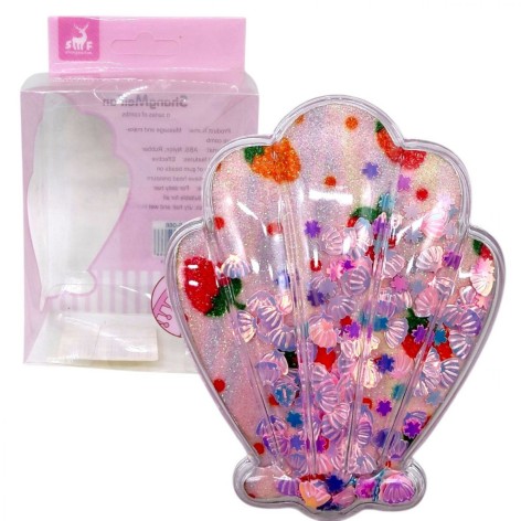 Расческа для волос "Блестящая ракушка" РОЗОВАЯ