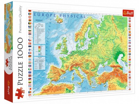 Пазли "Карта Європи", 1000 елементів