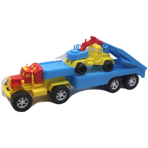 Трак Автотрейлер червоний+синій