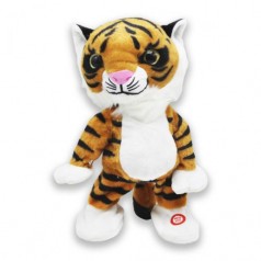 Мягкая интерактивная игрушка "Тигр", коричневый