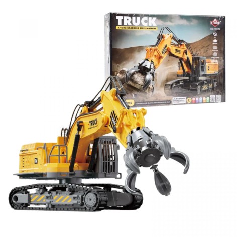 Конструктор на радиоуправлении "Спецтехника", 155 элементов, пульт 2.4 GHz, на батарейках, в коробке