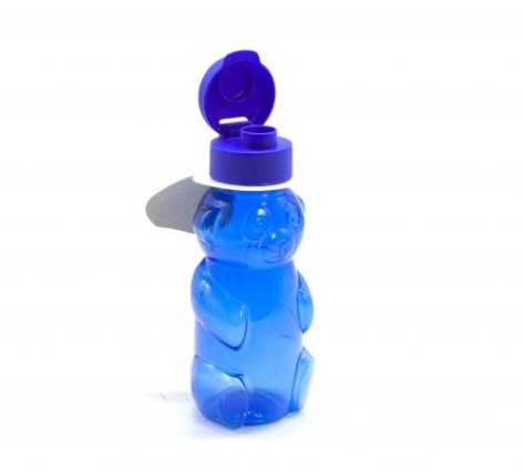 Пляшечка для води "Ведмедик", 500 мл (синя)