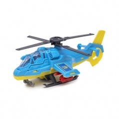 Вертолет с запускалкой "Патриот", желто-голубой