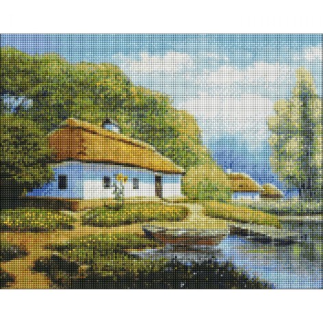 Алмазна мозаїка "Канікули у бабусі" 40х50 см