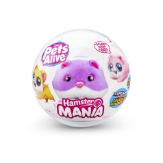 Інтерактивна м’яка іграшка PETS ALIVE S1 – КУМЕДНИЙ ХОМ’ЯЧОК (фіолетовий)