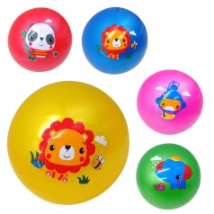 Мʼяч гумовий 15 см тварини 5 штук