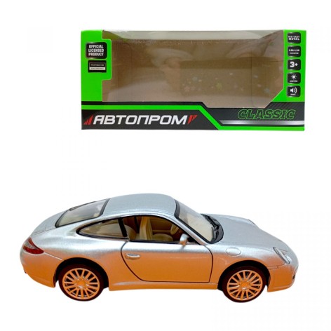 АВТОПРОМ 1:32 Porsche 911 Carrera S (СЕРЫЙ)