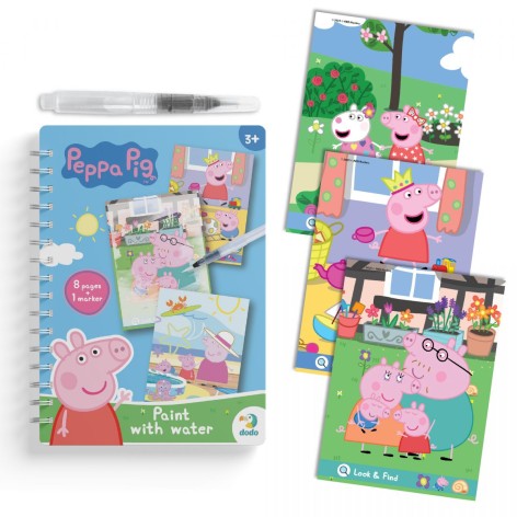 Водная раскраска "Peppa Pig" 8 страниц