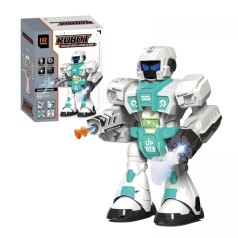 Робот на р.к.интер-ный.батар. муз.свет.пар.стреляет, танцует кор.24,5*13*19 см.