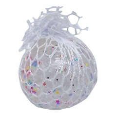 Игрушка-антистресс "Mesh Squishy Ball" орбиз со звездами, 6,5 см
