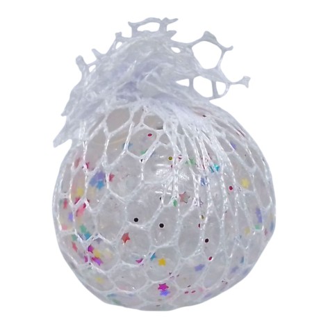 Игрушка-антистресс "Mesh Squishy Ball" орбиз со звездами, 6,5 см