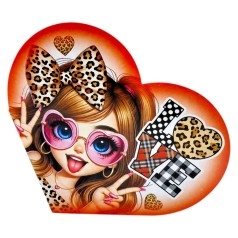 Открытка поздравительная "Валентинка" 17,3х9.4 см