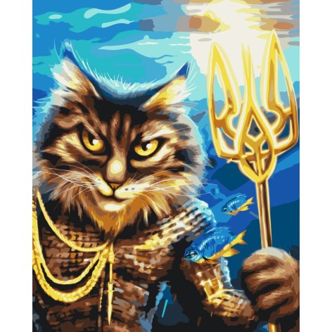 Картина по номерам "Котик украинский Нептун ©Марианна Пащук" ★★★