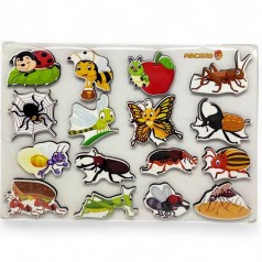 Пазл-вкладка "Комахи" 25х17,5 см