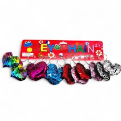 Брелок "Сердечко" паетки (12 шт)