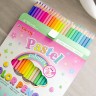Олівці 24кол, PASTEL-MACARONS (33322)