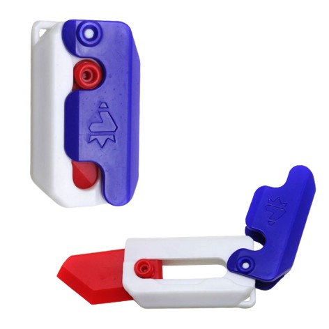 Антистрес ножик канц синій