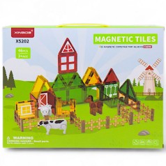 Конструктор магнитный MAGNETIC TILES ферма (46 дет)