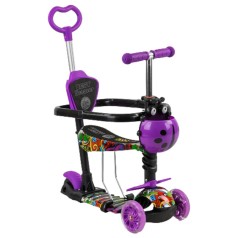 Самокат с ручкой 5в1 "Best Scooter", фиолетовый