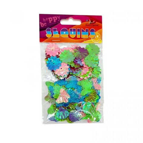 Блесточки, разные формы/цвета 5г*3 пакетики