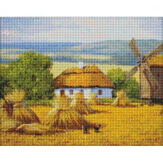 Алмазная мозаика "Жатва" 40х50 см