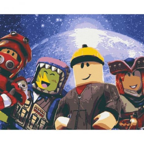 Картина по номерам "Roblox. Космические приключения"