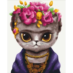 Картина по номерам "Кошка Фрида ©Марианна Пащук" ★★★